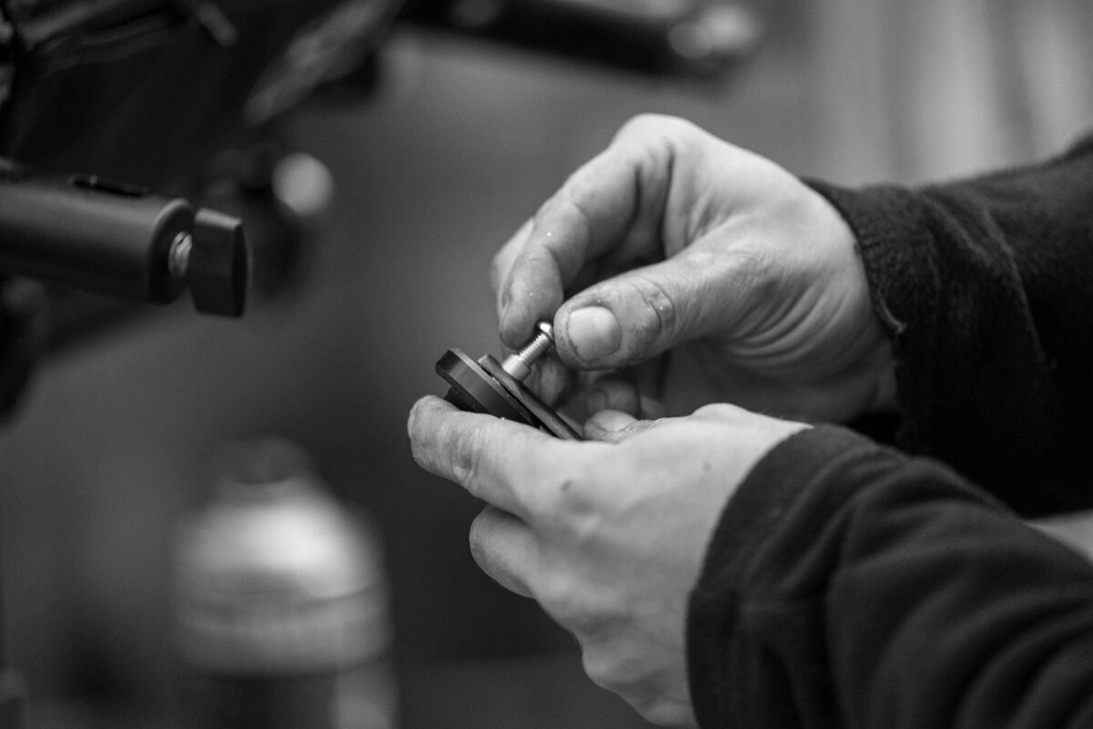 A small part fitted by hand