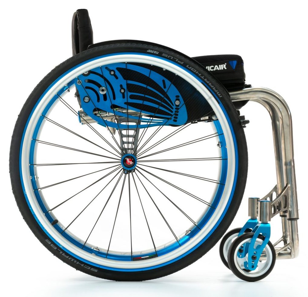 Eos — ultralight rigid titanium wheelchair