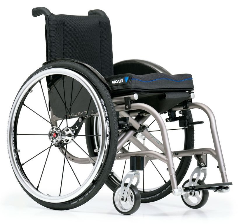 Halley Ti — ultralight folding titanium wheelchair