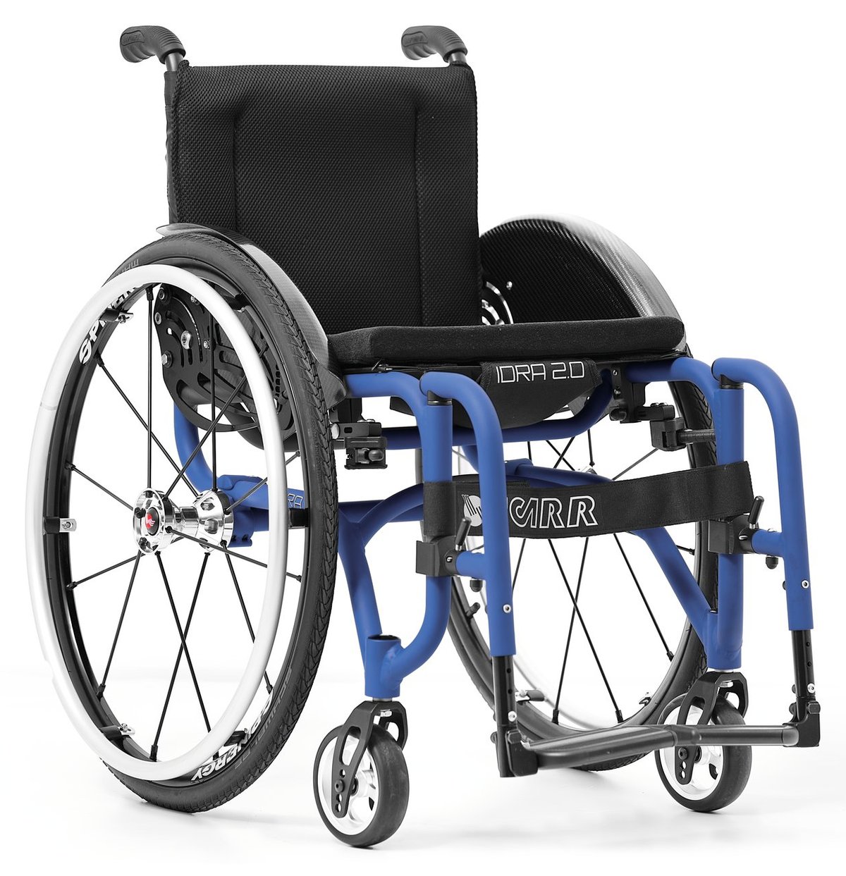 Idra 2.E — carrozzina superleggera rigida in alluminio