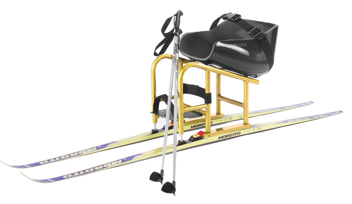 Slittino — aluminium or titanium cross-country sit-ski