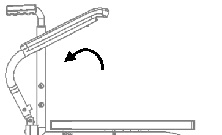 Tilting the L-shaped armrest
